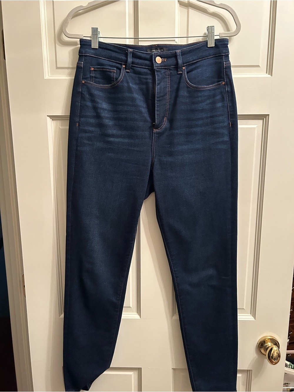 Ann Taylor Dark Blue Straight narrow leg Jeans